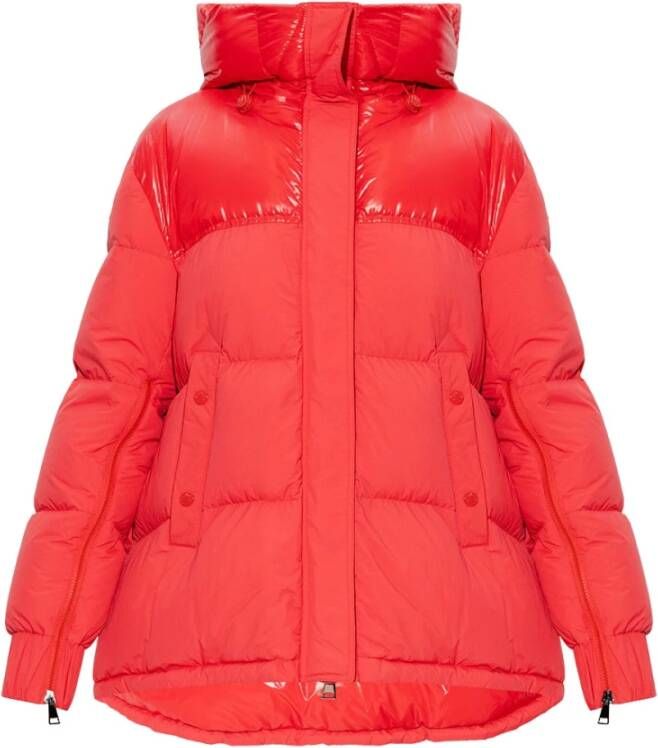 Moncler Puffer jas met capuchon , Rood, Heren