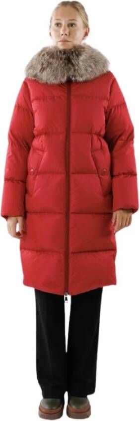 Moncler Parka Jassen Rood Dames