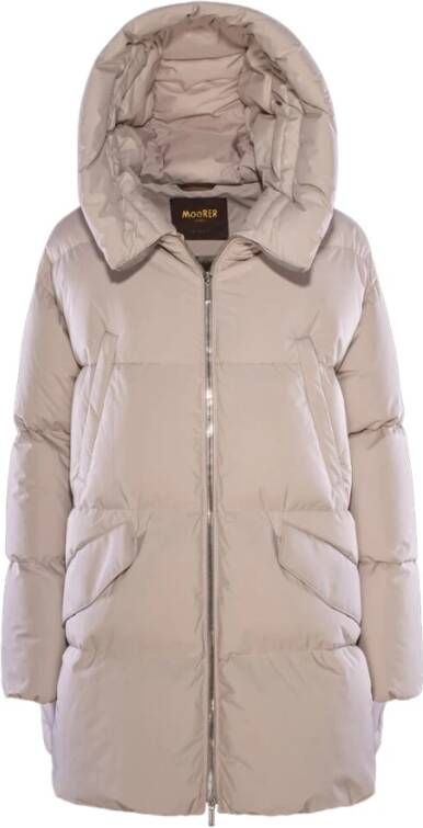 Moorer Calliope stp jas , Beige, Dames