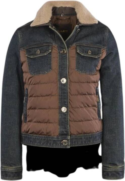 Moorer Petunia fur 104s jas , Bruin, Dames