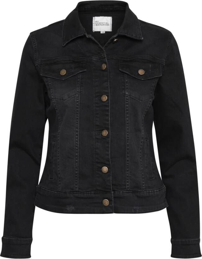 My Essential Wardrobe Spijkerjassen Zwart Dames