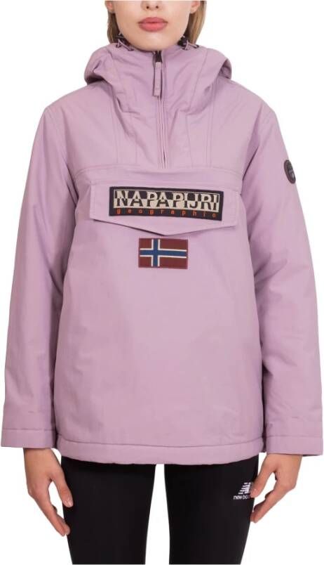 Napapijri Kurtka Rainforest Pocket Summer 3 Na4G7F V1A XS , Paars, Dames