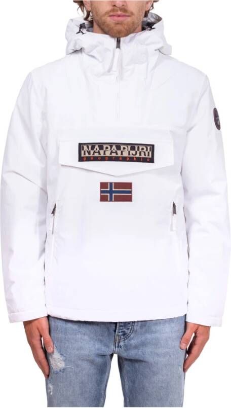 Napapijri Regenwoud Pocket Winter Anorak Jacket , Wit, Heren