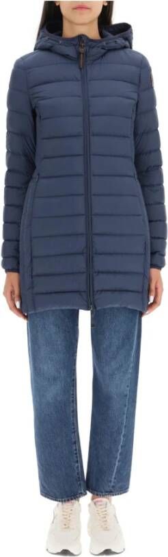 Parajumpers Irene light midi down jacket , Blauw, Dames