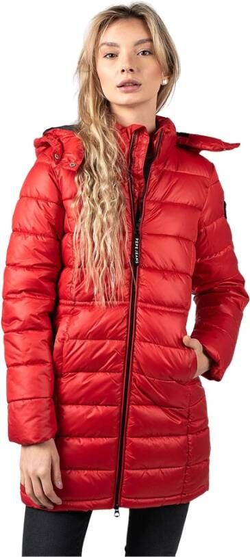 Pepe Jeans Gewatteerde Jassen Rood Dames