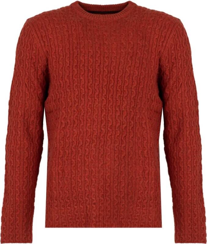 Pepe Jeans Ronde hals gekweek , Rood, Heren