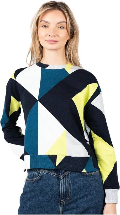 Pepe Jeans Sweater BIBIAN met geometrische all over print achter langer