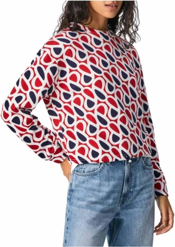 Pepe Jeans Hoodies & Sweatvesten Rood Dames