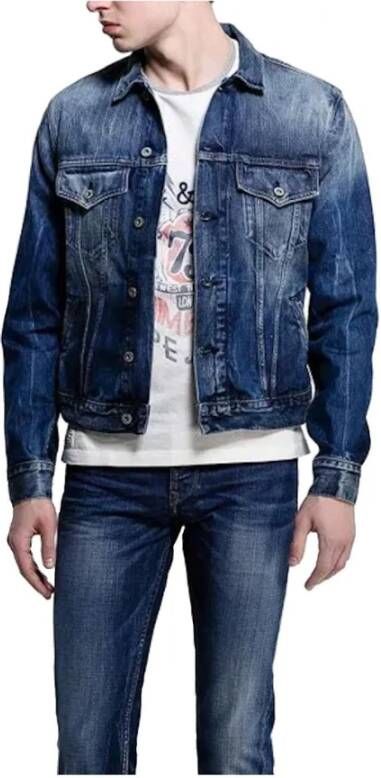 Pepe Jeans Pinner denim cowgirl jas , Blauw, Heren