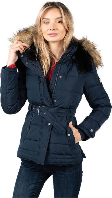 Pepe Jeans Winterjassen Blauw Dames