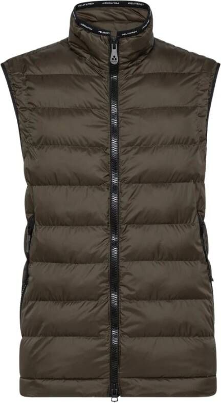 Peuterey Superlight, semi matte mouwloze jas , Groen, Heren