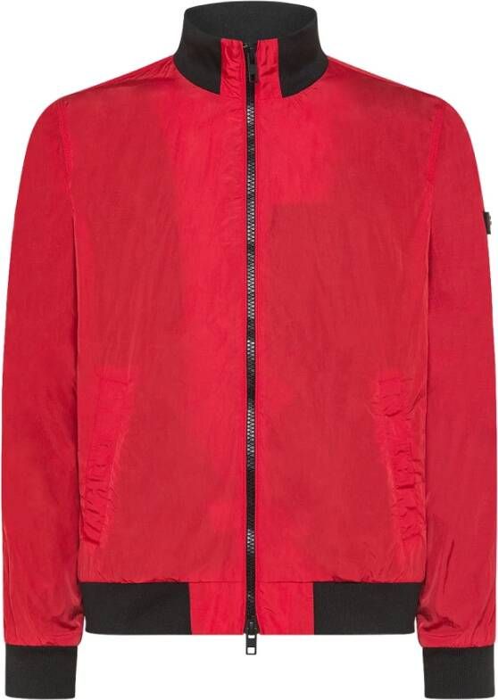 Peuterey Bomber jacket with contrasting colour inserts , Rood, Heren