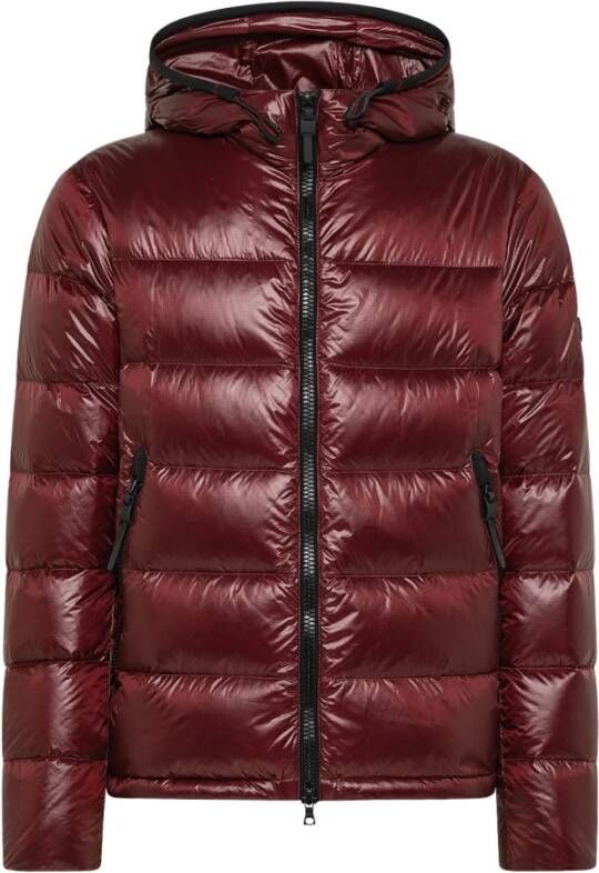 Peuterey Nylon ripstop down jacket , Rood, Heren