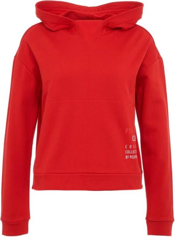 Peuterey Women Clothing Sweatshirts Red Noos , Rood, Dames
