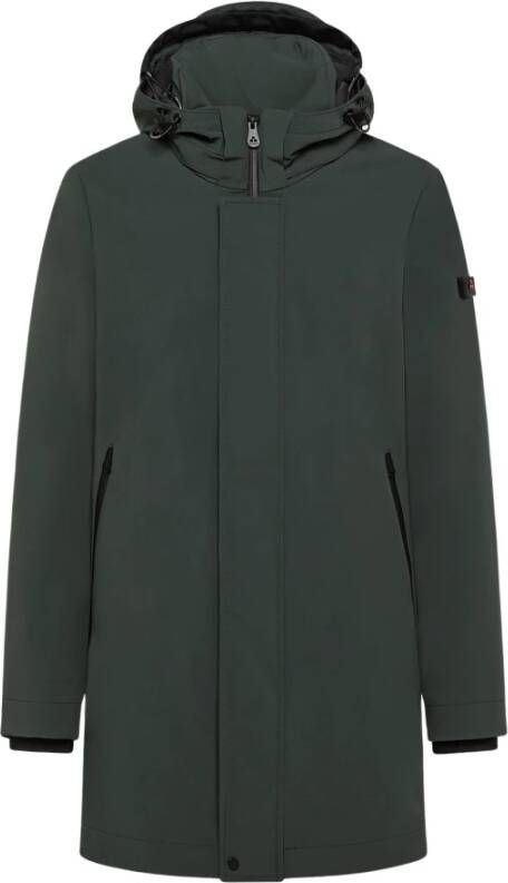 Peuterey MiniHeren, technische drielaags trenchcoat , Groen, Heren
