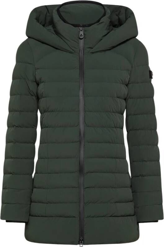 Peuterey Perzik effect down jas , Groen, Dames