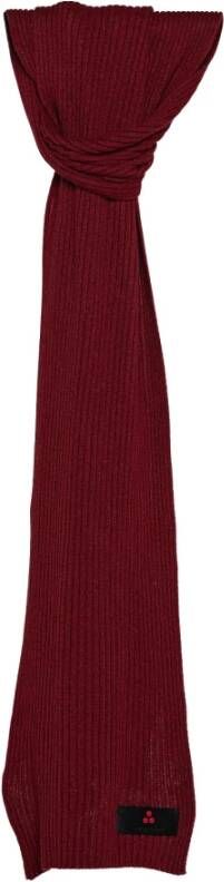Peuterey Gestructureerde gebreide sjaal , Rood, Heren