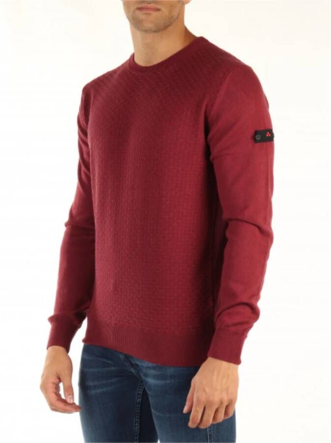 Peuterey Round neck jumper with detachable personalisation , Rood, Heren
