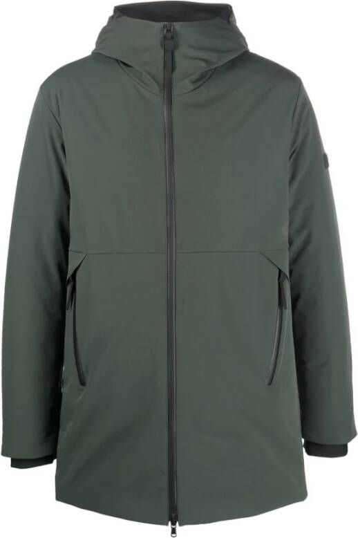 Peuterey Logo patch geïsoleerde vacht , Groen, Heren