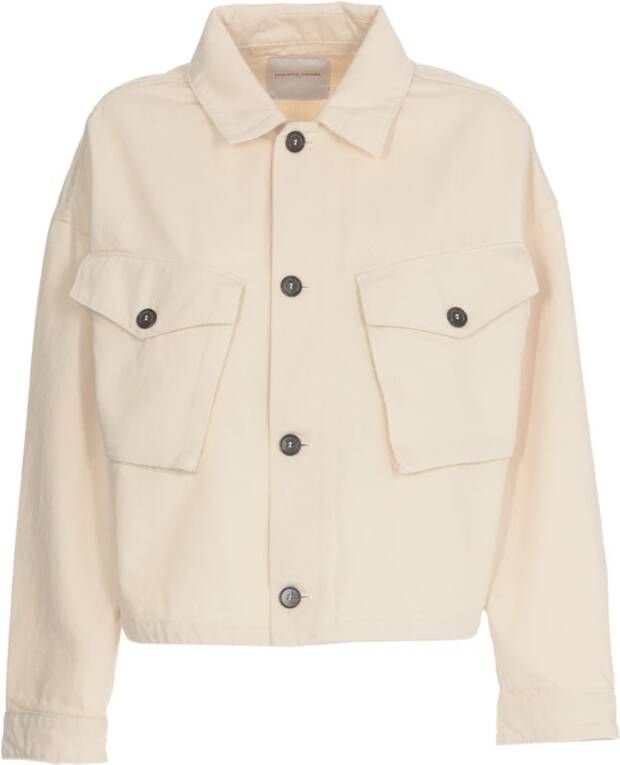 Philippe Model Spijkerjassen Beige Dames