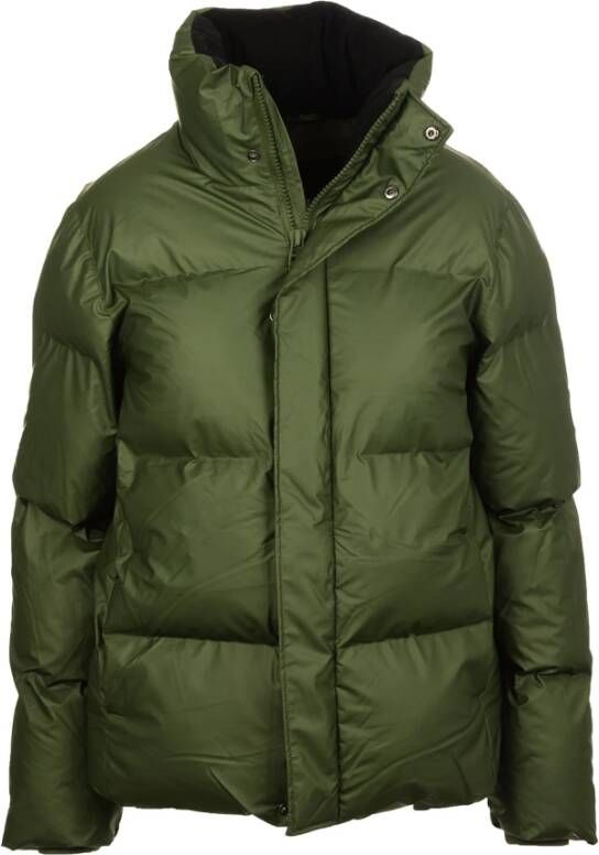 Rains Gewatteerde Jassen Groen Dames