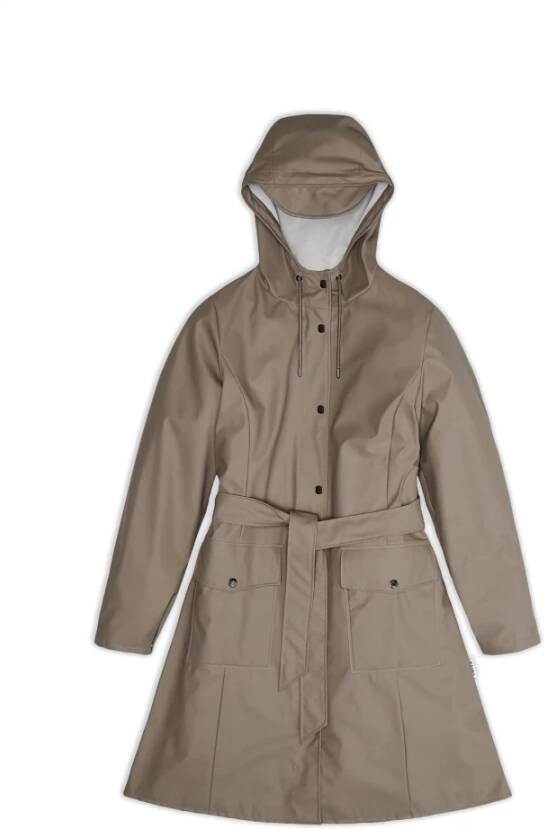 Rains Regenjassen Beige Dames