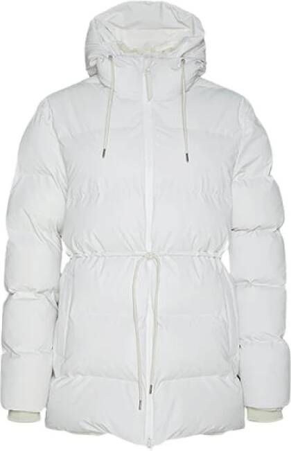 Rains Gewatteerde Jassen Wit Dames