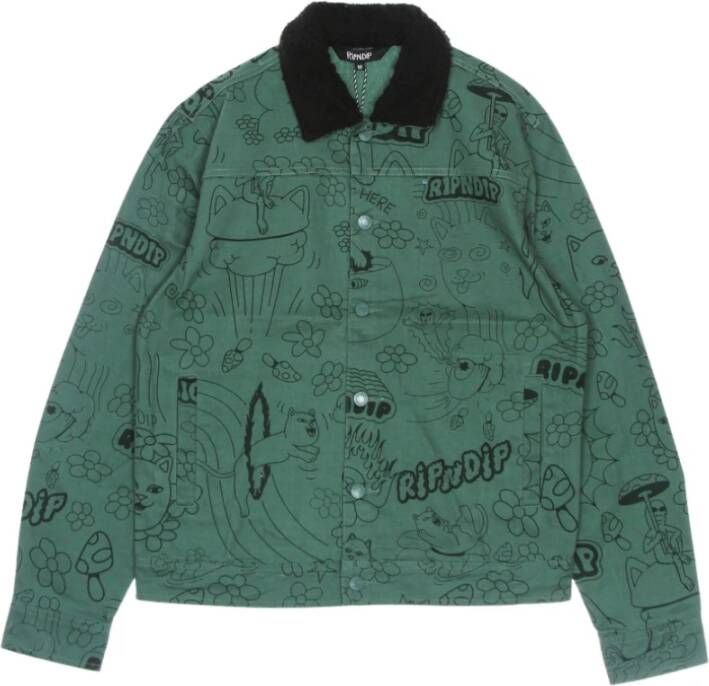 Ripndip Spijkerjassen Groen Heren