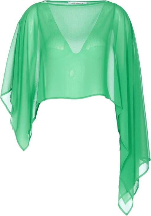 Simona Corsellini Poncho's Groen Dames