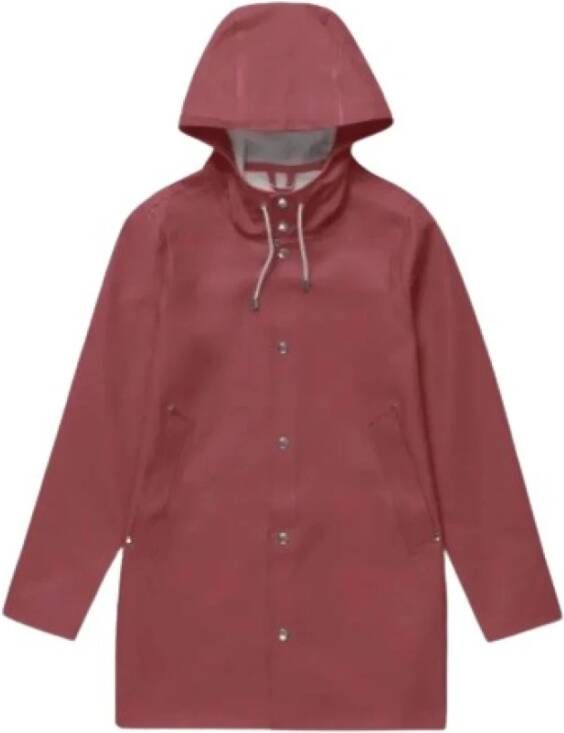 Stutterheim Stockholm Raincoat , Rood, Unisex