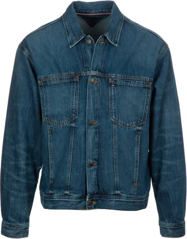 Tommy Hilfiger Spijkerjassen Blauw Heren