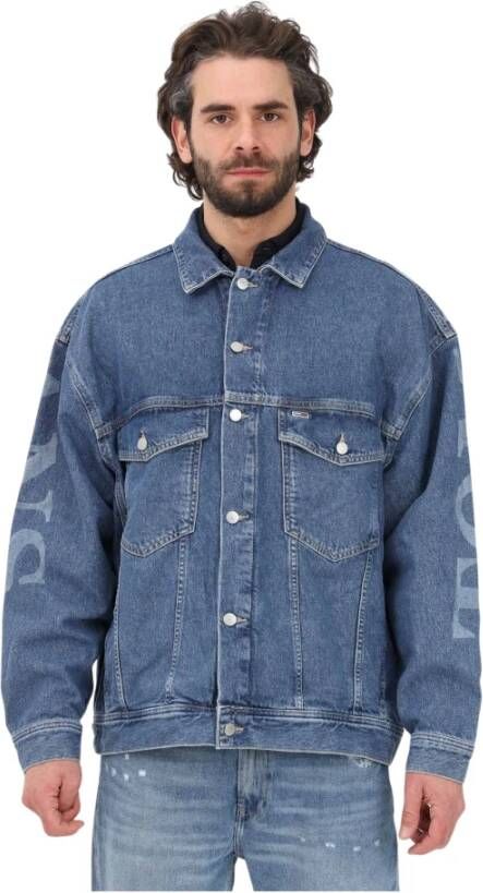 Tommy Hilfiger Spijkerjassen Blauw Heren