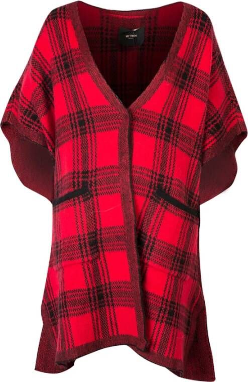 Twinset Poncho's Rood Dames