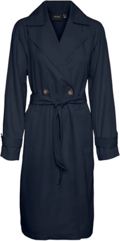 Vero Moda Trenchcoats & Mantels Blauw Dames