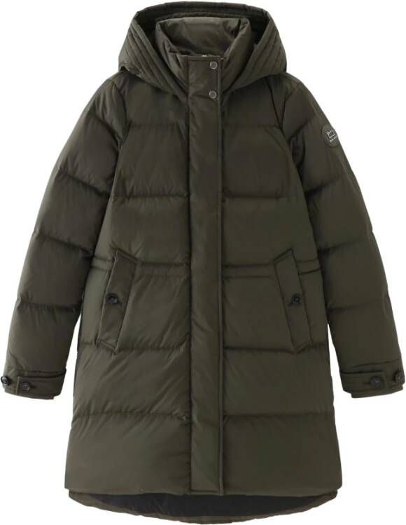 Woolrich Gewatteerde Jassen Groen Dames