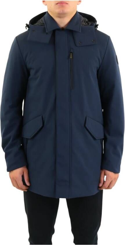 Woolrich Barrow gewatteerd softshell jack met donsvulling en afneembare capuchon