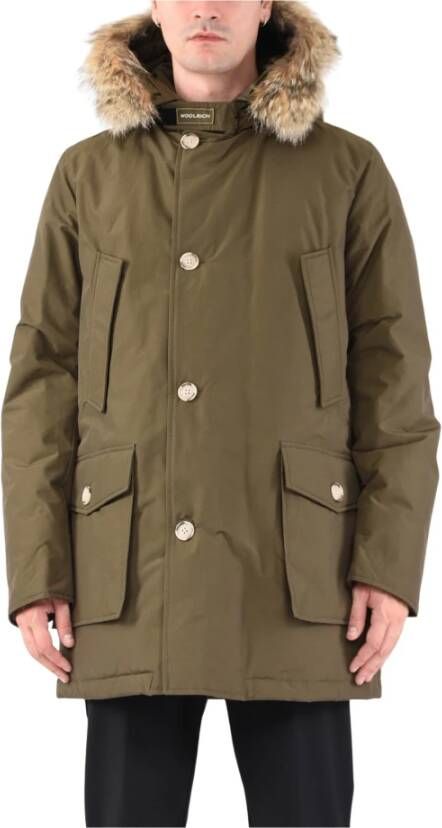Woolrich Groene parka`s , Groen, Heren