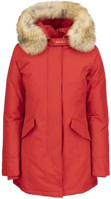 Woolrich Arctic Racoon Parka , Rood, Dames