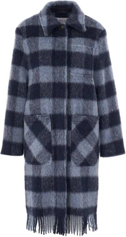 Woolrich Multicolor single breasted lagen , Blauw, Dames