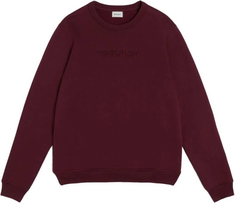 Woolrich Rode Cfwosw0064Mrut2340 Sweatshirt , Rood, Heren