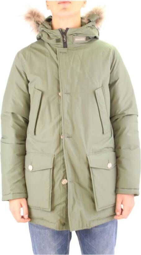 Woolrich Groene lagen groen , Groen, Heren