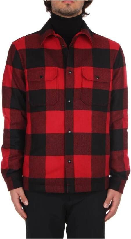 Woolrich Alledaagse t shirts , Rood, Heren