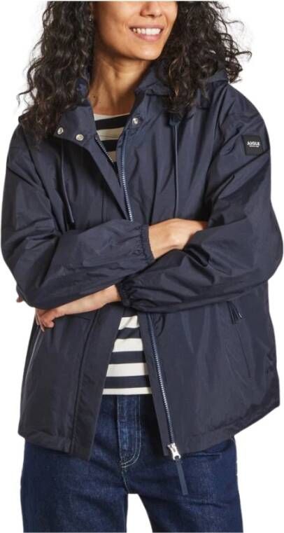 Aigle Lichtgewicht waterdichte MTD jas , Blauw, Dames