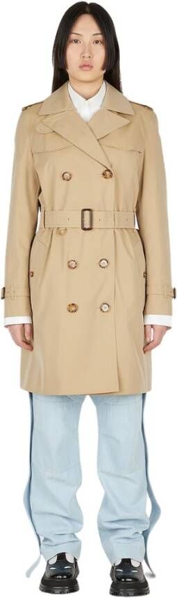 Burberry Islington korte trenchcoat , Beige, Dames