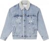 Calvin Klein Blauwe Spijkerjas Regular 90s Sherpa Denim Jacket online kopen