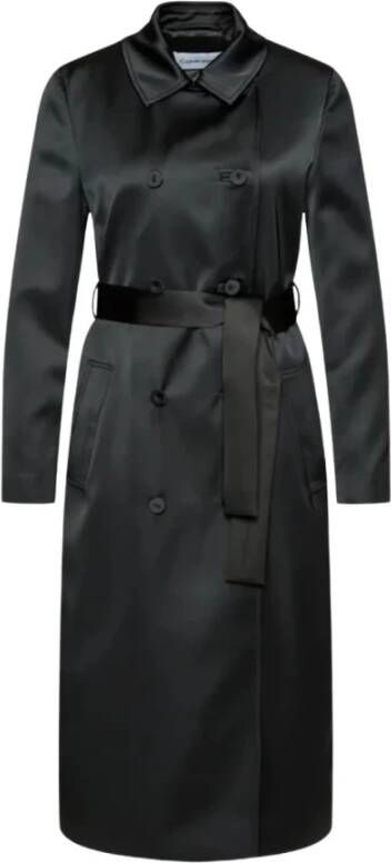 Calvin Klein Trenchcoats & Mantels Zwart Dames