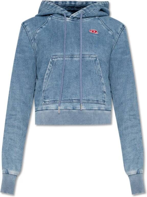 Diesel Hoodies & Sweatvesten Blauw Dames