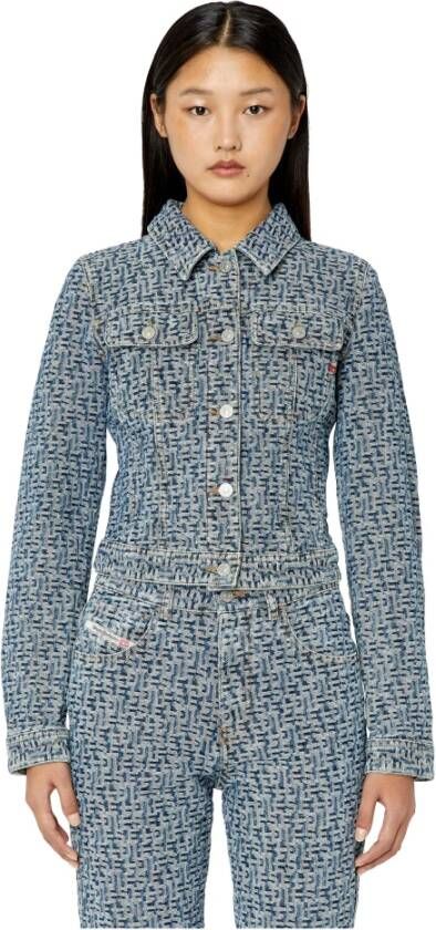 Diesel Spijkerjassen Blauw Dames