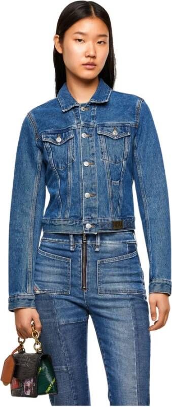 Diesel Spijkerjassen Blauw Dames