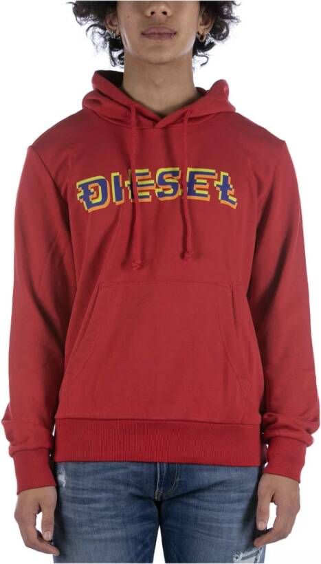 Diesel Hoodies & sweatvesten Rood Heren